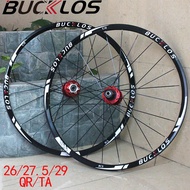 BUCKLOS Bicycle Wheelset 26/27.5/29inch Mountain Bike Wheelset Aluminum Alloy QR/TA Mtb Wheel Set fo