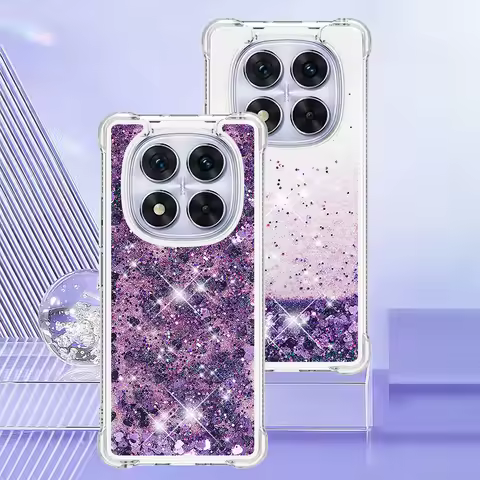Bling Moving Liquid Floating Sparkle Glitter Case For Xiaomi 14T Redmi Note 14 13 12 11 Pro Plus 14C