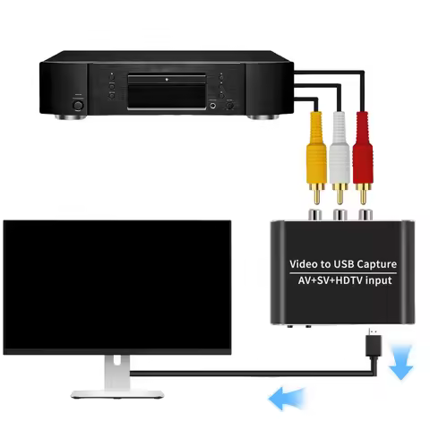 AV/S-VIDEO/HDMI-Compatible Video Capture Card Converter USB 3.0 Game Capture Card Video Recorder Gra