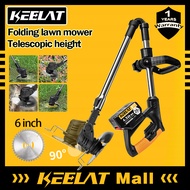 KEELAT Mesin Rumput Bateri Cordless Grass Cutter Electric Lawn Mower Grass Trimmer Pemotong Rumput 割