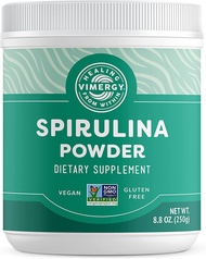 Vimergy Natural Spirulina Supplement Powder – Super Greens Powder – Nutrient Dense Blue-Green Algae Superfood for Smooth