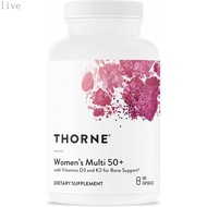 THORNE-Women'ulti50+-ComprehensiveDailyMultiwithVitaminsA,B6,B12,C,D,E,K,Zinc&More-Supporart,,&Immun