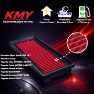 🏁KMY Performance🔥Perodua Myvi Gen3 D20N Toyota Vios NCP150 NSP151 Yaris Aruz Avanza Air Filter Drop 