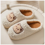 Crestar Fuzzy Cotton House Slippers - Women's Winter Warm & Anti-Slip