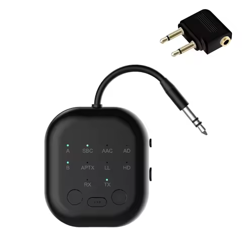 Bluetooth 5.3 Transceiver APTX-Adaptive High-Definition Low Latency Wireless Audio Adapter for Airpl