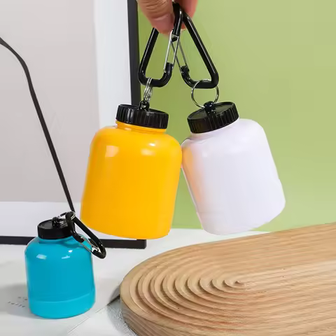 Portable Protein Powder Bottle with Whey Keychain Health Funnel Medicine Box Small Water Cup Outdoor