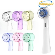 HAPPYUU 4PCS Toothbrush Heads Dustproof Cover, Transparent Plastic Electric Toothbrush Caps, Travel 