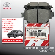 NEW ORI 04466-B1011 TOYOTA GENUINE REAR BRAKE PADS FOR TOYOTA VELOZ PERODUA NEW ALZA 2022 ATIVA
