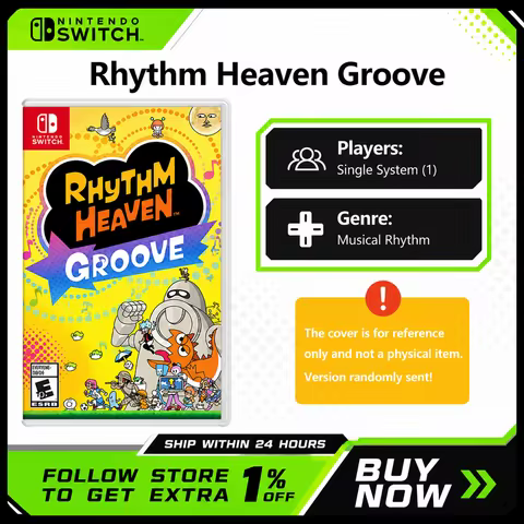 Nintendo Switch Rhythm Heaven Groove Physical Game Card Music Rhythm Party Mini Games Local Multipla