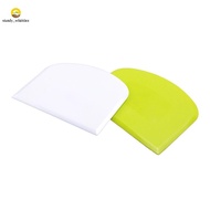 2 Pieces Dough Scraper Bowl Scraper Food-Safe Plastic Dough Cutter Flexible Plastic Scraper Practica