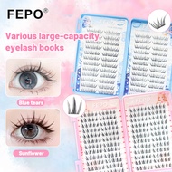 FEPO Self-Adhesive Eyelash Book | No Glue Needed | For Beginner (10-13mm)