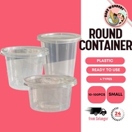 Round Container With Lid/Round Container/Disposable Plastic Food Container/PPI80z/RC-6/PPI40Z/RC-10(