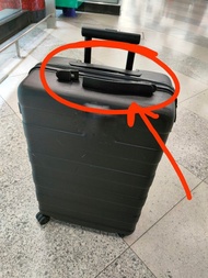 Fix your Muji travel carry hard case 無印良品手提箱 original factory black color suitcase handle for broken luggage, brand new repair. other size color available, environmentally friendly 啞光黑色硬殼行李箱維修更換喼手把 Delsey Samsonite American Tourister Elle Antler baggage