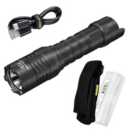 P23i Tactical Flashlight, 3000 Lumen USB-C Rechargeable Long Throw Super Bright with Lumentac Organi