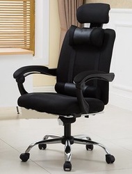 心清木 - 人體工學護枕電腦轉椅 辦公椅 - 黑 (PS-802BK)