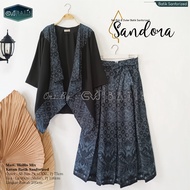 [EMMA] Setelan Wanita Atasan dan Rok Batik Model Trendy Outer Batik dan Rok Batik Brand SVJ BATIK