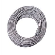 (READY STOCK) Galvanised Steel Winch Steel Cable 9.5mm x 25m up to 12000lbs + Winch Hook G70