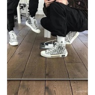 Dior~D Home 2021 New Transparent Rubber Canvas Shoes Dior Couple Style All-Match High-Top D-Top Canv
