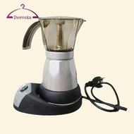 [deevoka] EU Plug Electric Coffee Maker Expresso Machine Italian Moka Stovetop 300ml