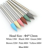 ♀Cuspidal Head 7 Colors Rubber&amp;Silicon Carbide Nail Buffer Electric Manicure Machine Nail Drill ☝e