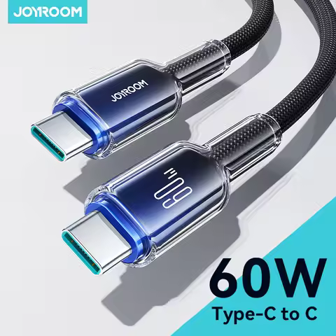 Joyroom PD 100W/60W Type C Fast Charge Data Cable For iPhone 16/15 Huawei Samsung Xiaomi USB C Charg