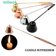 TN5WC4 Candle Extinguisher, Long Handle Bell Shape Aromatherapy Candle Candle Damper, Stainless Stee