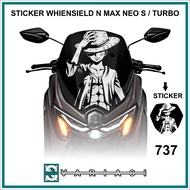 WINDSIELD N MAX NEO S STICKER - TURBO MOTIF 737 - 744