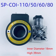 Solenoid Valve Coil SP-COU-24DC/80 SP-COU-12DC/80 Inner Diameter 18mm High 39mm SP-COU-24DC/80-12DC/