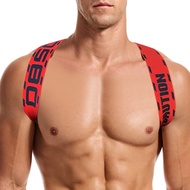 0850 1Pcs Nylon Fashion Sexy Men Party Harness Shoulder Strap Breathable Chest Halter Gay Men BS8104