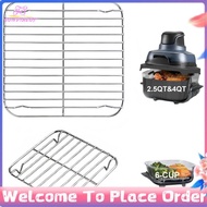 Compatible with Air Fryer 2.5QT, 4QT & 6-CUP Glass Air Fryer Accessories Food Grade SUS304 Stainless