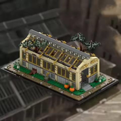 New 1305Pcs Hot Famous Magic Movie Moc Greenhouse Expansion Model 76445 Building Blocks Diy Creative