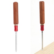 xguli-my Wood Handle Screwdriver Set with Slot Bits  Cr V Steel for Rosewood Household Hardware