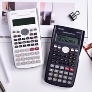 Deli D82ms Scientific Calculator Junior High School Students Classroom Exam Use 12-Digit Function Ty