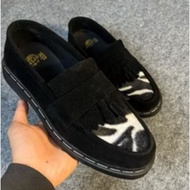 Men's shoes docmart penny lofers zebra pattern free socks