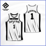 ✅ VICTOR WEMBANYAMA SAN ANTONIO SPURS FULL SUBLIMATED JERSEY