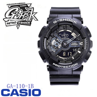 casio g-shock นาฬิกา นาฬิกาข้อมือผู้ชาย casio watch for menรุ่นGA-110-1B ของแท้100% นาฬิกากันน้ำ100% สายเรซิ่นกันกระแทก รับประกัน 1 ปี