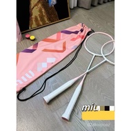 【TikTok】miuHome New Carbon Badminton Racket Set Ultra-Light Durable Adult Suit Sporting Goods Badminton Racket