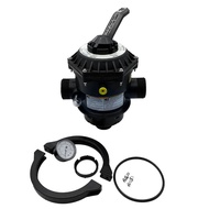 Top Mount Multiport Valve 1-1/2 6 Way Clamp Style Valve for Pool & Spa Sand Filter