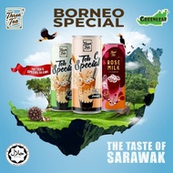 Teh C Special Three Tea Three layer milk tea halal caramel,pandan coconut & Rose Milk Air Bandung Sa