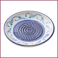 Ceramic Garlic Grater Plate Multi-Function Kitchen Gadget Garlic Grater Dish for Cheese Chocolate St