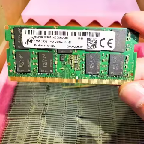 Micron Server ECC RAMs DDR4 16GB 2666MHz Server laptop Memory ddr4 16GB 2Rx8 PC4-2666V ECC SODIMM Se