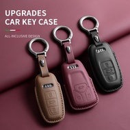 3 Color Leather Car Key Case Keychain Cover For Audi A6L Q7 A3 A8 A4L Q5L A7 R8 RS S4 S5 Q4 Etron Ca