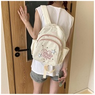 beg sekolah lelaki beg beg sekolah nike Japanese Style Popular Simple Embossed Corduroy Niche Casual