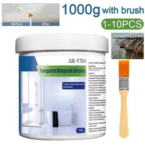 Transparent Waterproof Coating Transparent Waterproof Paint toilet Balcony Smashing Brick Roof Leak 