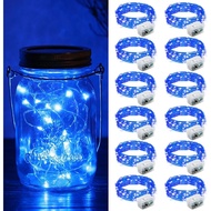 ZGWJ 12pcs Fairy Lights Battery Powered, 7 Feet (About 2.1m) 20pcs Mini LED Fairy String Lights Silv