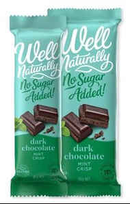 (現貨）生酮薄荷朱古力 Well Naturally  Dark Chocolate Mint Crisp