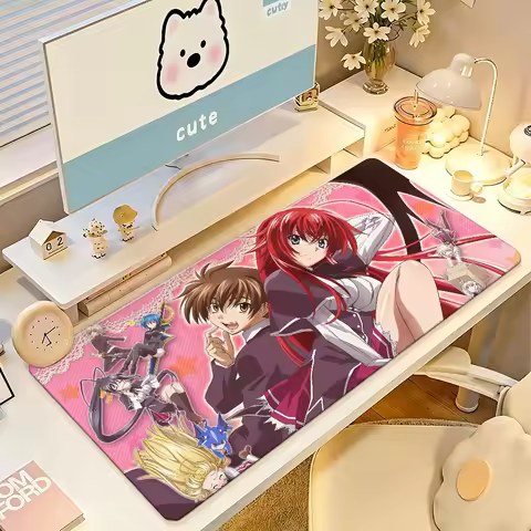 Anime High School DxD Mouse Pad Large Non-Slip Waterproof Mat Stitched Edge Keyboard Pad for Gaming