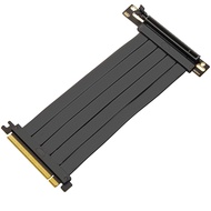 PCIE 4.0 Riser Cable 90 Degree, PCIe 4.0 x16 High Speed Flexible Extender Card, EMI Shielded 30AWG, 