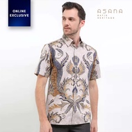 KEMEJA Btara Short Sleeve Batik Asana Shirt - Khaki