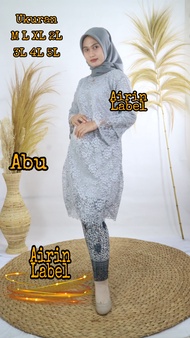 SETELAN KEBAYA SAFITRI TUNIK  BROKAT / KEBAYA MODERN / KEBAYA WISUDA / KEBAYA MUTIARA MODERN / BAJU 